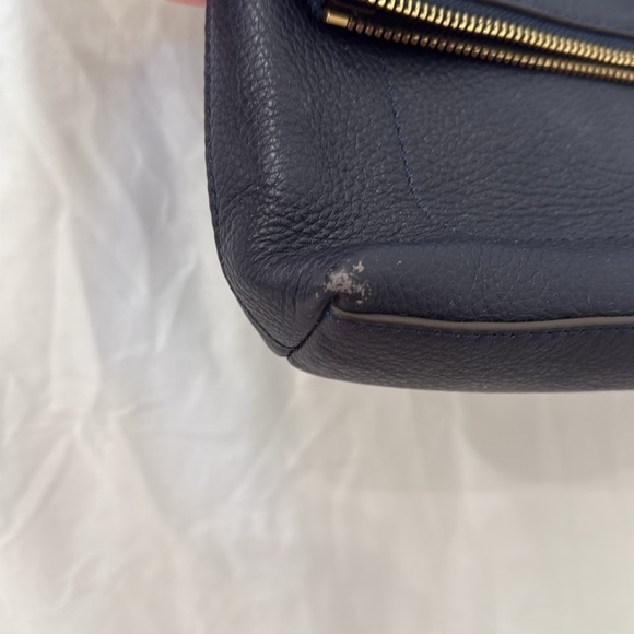 Tory Burch Navy blue leather Fold Over Cross Body bag - Picture 4 of 9